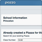 You should see the Piazza set up page and create a Piazza for your class